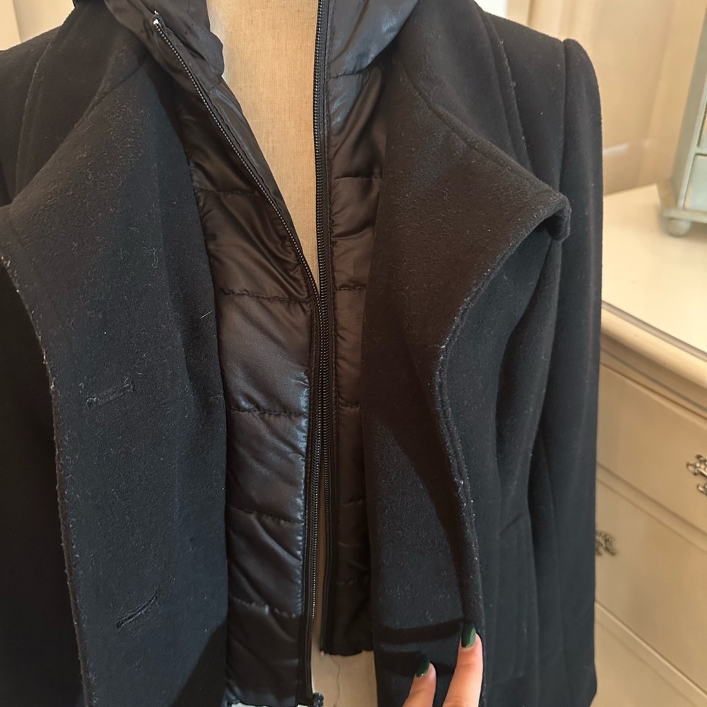 American Rag Black Pea Coat - Picture 4 of 5